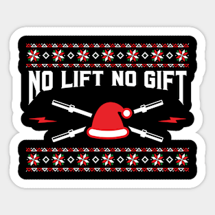 Bodybuilder For Christmas Sticker